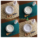 【期間限定価格】 送料込み 💚🎄ランチョンマット 2枚1セット クリスマス クリスマス仕様 リバーシブル グリーン 緑 