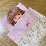 クリスマスSALE！メルちゃんのお布団セット(クリーム小花)