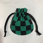かわいいミニミニ巾着袋  (市松模様)