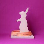 木のおもちゃ　うさぎの輪投げ
