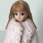 鹿の子ボアのコート＜ピンク＞