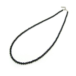 3mm ブラックスピネルネックレス メンズ レディース