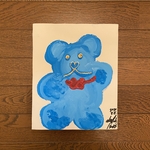 🧸ブルーのクマの絵🧸　Small Size
