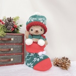 クリスマスのクマさん・緑（テディベア）