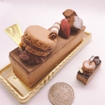 フェイクスイーツ　チョコレートケーキ　大小2点セット