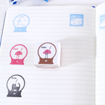 スノードームきのこの日付スタンプ