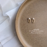 new▷mini oval pearl ピアス/ノンホールイヤリング/ノンホールピアス 受注製作＊O90