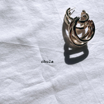 "chula" large gold  pierce