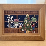 メリークリスマス(刺繍絵)※2020年