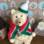 北欧しろくま貯金箱　クリスマス雑貨2点セット