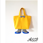 足付きエコバック(A)ECO MINI BAG  (yellow) ☆送料無料