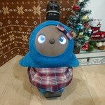 LOVOT ラボット用 チェック柄スカート ネイビー&グレー&レッド 