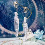 氷柱石のピアス/イヤリング