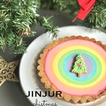 レインボーチーズケーキクリスマスバージョン