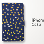 星柄の手帳型スマホケース《iPhoneケース》