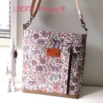 ぱらくま様オーダー品  LIBERTY☆ビニコ×合皮×帆布 ショルダーバッグ