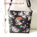 LIBERTY☆ビニコ×合皮×帆布 ショルダーバッグ