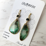 【SALE】天然石風▷ｱｹﾞｰﾄｽﾗｲｽのピアス/イヤリング