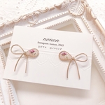 リボン ♡ 淡いピンク フラワー ピアス イヤリング