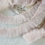 50cm単位 タックプリーツチュールブレード ライトピンク BK201205 ハンドメイド 手芸 素材 材料 DIY
