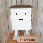 ロボット型☆顔つきダストボックス☆おもちゃ箱☆