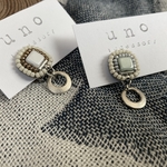 チェコビーズ刺繍×小さなリングピアス・イヤリング