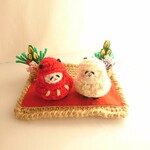 【受注制作】だるまパンダさんの置物