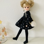 リカちゃん 4点セット ランダムドットのハイウエストワンピコーデ