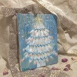 【送料無料】クリスマスツリーのアートキャンバス