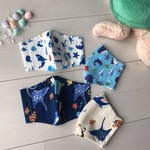 【2020子供秋冬マスク】4枚組  海の生き物4枚セット  子供立体マスク 