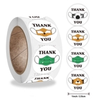  【25mm100枚】マスク　thank you ステッカー907#　 シール　福袋