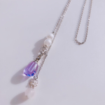 メモリーオイル アロマペンダントのラリエット ネックレス 1点もの♡