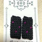 補聴器カバー*黒×紫ピンク*