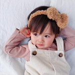 もこもこリボンヘアバンド
