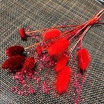 sale!　花材　赤系4種小分け　　ハーバリウム