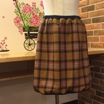 裏フリース   チェックのプチバルーンスカート