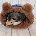 あったかもふもふ可愛い耳付きハリネズミ寝袋（リバーシブル）