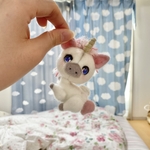 羊毛フェルト ハンドメイド ユニコーン  テディベア　ぬいぐるみ