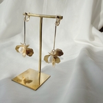 brass flower pierce/earring