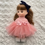 【在庫販売】ピンクニットチュールワンピース♡メルちゃん ソランちゃん 服 ワンピース