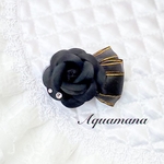 【 犬用　バレッタ 】 おしゃれ　トップノットペット　子供　ヘアアクセサリー　リボン　バレッタ　♡AquaMana♡
