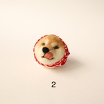 [2] 柴犬ブローチ（柴ずきん）