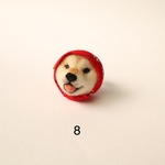[8] 柴犬ブローチ（柴ずきん）