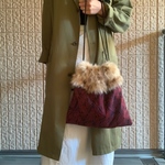 【chimie】drawstring bag/イタリア刺繍ファブリック巾着