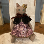 Le Chat Porte-Bonheur  リバティ　デビッドジョーの服を着た猫のドール