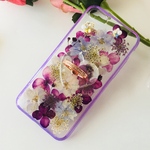 iPhoneSE２ 66s78ケース 押し花 クリアリング パール付き かわいい 