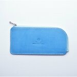 🎄クリスマス特価🎄￥7500→￥3500　ニッケルファスナー　青空ブルーのシンプル・ウォレットロング　　