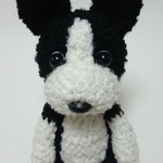 あみぐるみ 犬(ボストンテリア30cm)
