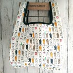 洗濯猫【コンビニ弁当サイズ】レジ袋型エコバッグ