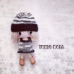 イーマリーちゃん❤︎のニットワンピと帽子のセット❤︎ゼブラ🦓柄❤︎